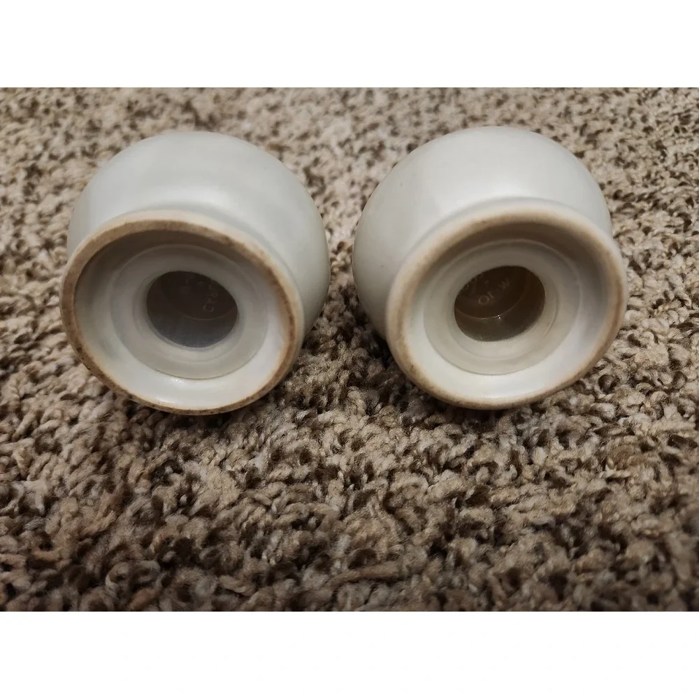 Vintage Grey Floral Ceramic Salt and‎ Pepper Shakers Set Cottagecore Farmhouse